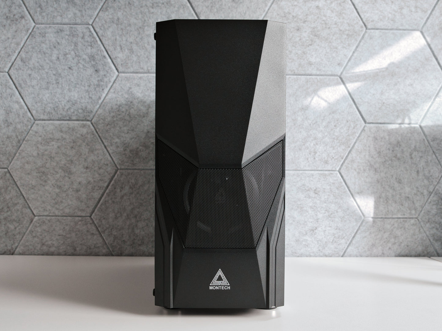 Gaming PC Schwarz | RTX 5050 (8GB) | Ryzen 5 5500 | 16GB RAM | 500GB SSD | Mesh ARGB