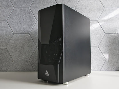 Gaming PC Schwarz | RTX 5050 (8GB) | Ryzen 5 5500 | 16GB RAM | 500GB SSD | Mesh ARGB