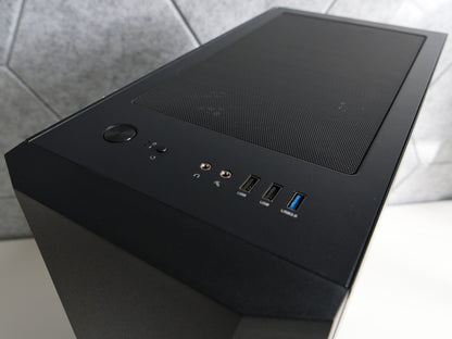 Gaming PC Schwarz | RTX 5050 (8GB) | Ryzen 5 5500 | 16GB RAM | 500GB SSD | Mesh ARGB