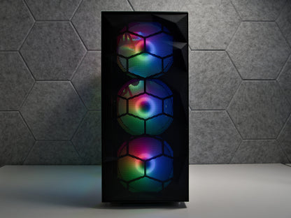 Gaming PC Schwarz | RTX 5050 (8GB) | AMD Ryzen 5 5500 | 16GB RAM | 500GB SSD | Win 11