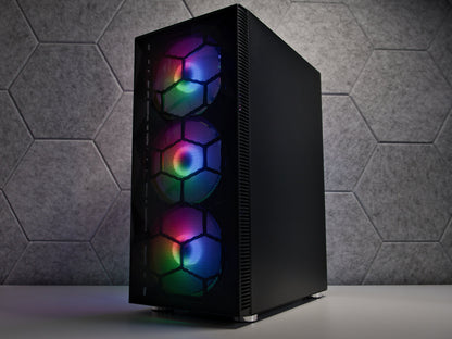 Gaming PC Schwarz | RTX 5050 (8GB) | AMD Ryzen 5 5500 | 16GB RAM | 500GB SSD | Win 11