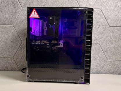 Gaming PC Schwarz | MSI RTX5050 Shadow 2X OC (8GB) | AMD Ryzen 5 5600 | 1TB SSD | 16GB RAM | Win 11