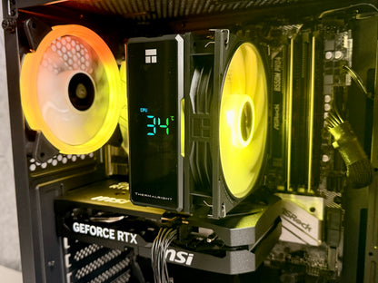 Gaming PC Schwarz | MSI RTX5050 Shadow 2X OC (8GB) | AMD Ryzen 5 5600 | 1TB SSD | 16GB RAM | Win 11