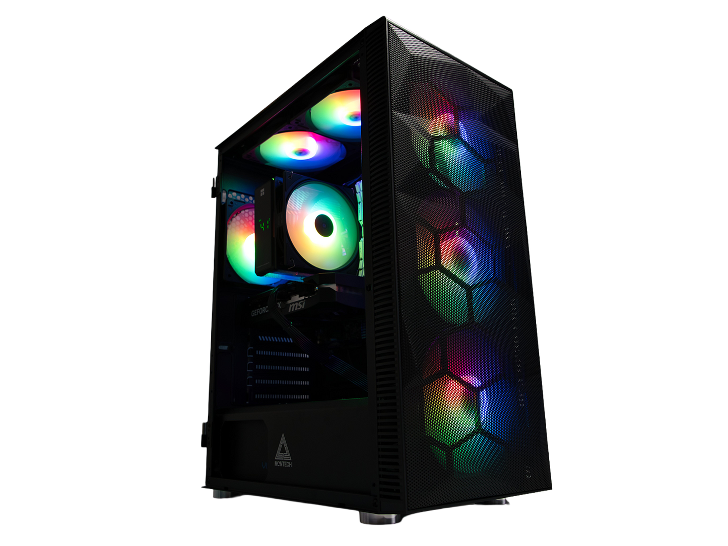 Gaming PC Schwarz | RTX 5050 (8GB) | AMD Ryzen 5 5500 | 16GB RAM | 500GB SSD | Win 11