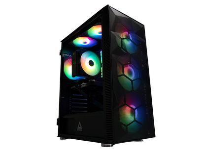 Gaming PC Schwarz | RTX 5050 (8GB) | AMD Ryzen 5 5500 | 16GB RAM | 500GB SSD | Win 11