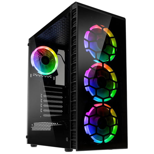 Gaming PC Schwarz | MSI RTX5050 Shadow 2X OC (8GB) | AMD Ryzen 5 5600 | 1TB SSD | 16GB RAM | Win 11