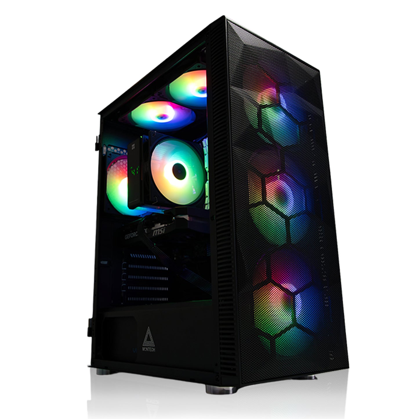 Gaming PC Schwarz | RTX 5050 (8GB) | AMD Ryzen 5 5500 | 16GB RAM | 500GB SSD | Win 11